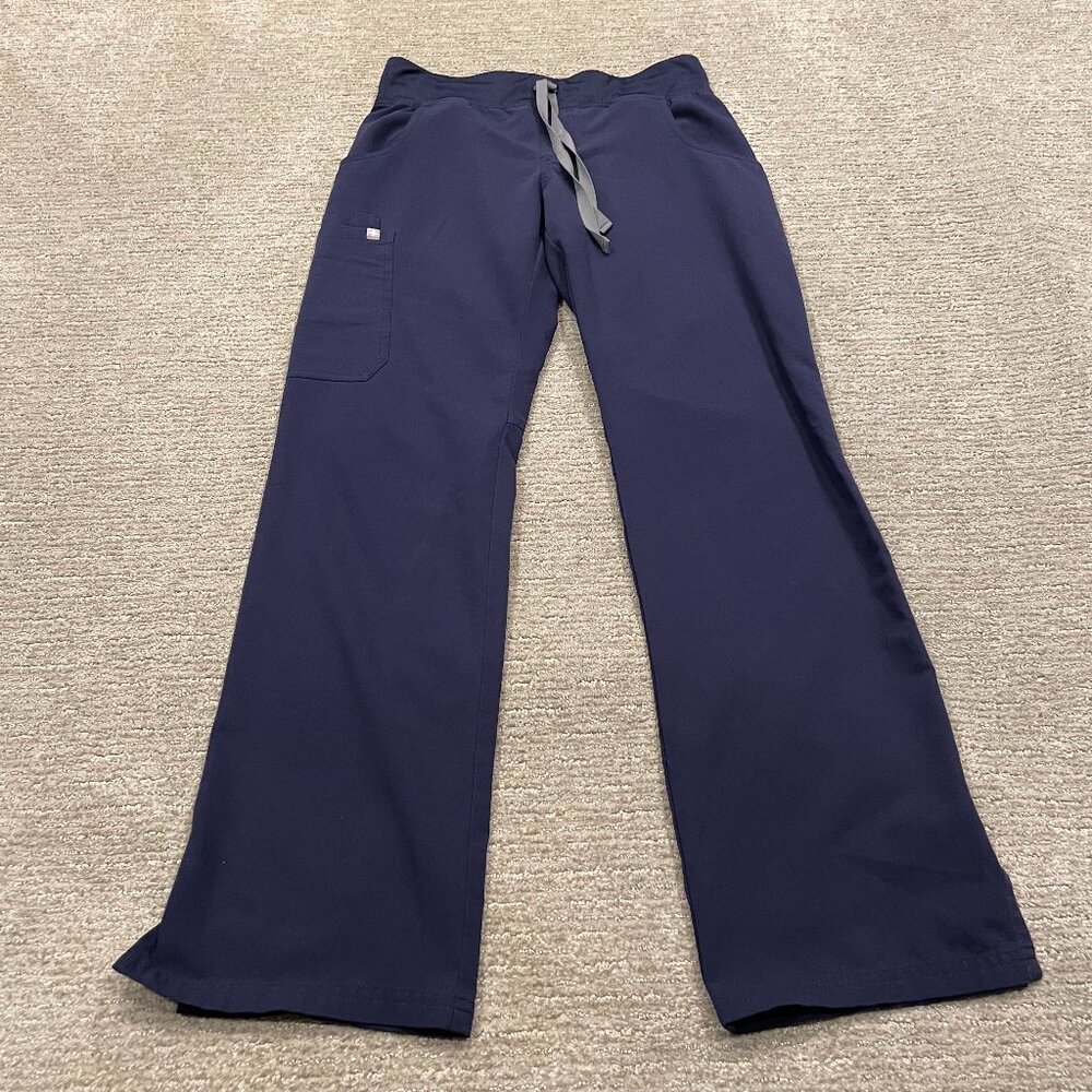 Figs Scrub Pants Womens XS Blue Technical Collection Stretch Pockets Medical